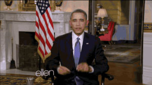ellen,ellen degeneres,barack obama,obama dance,dancing,win,president,the ellen show,highlight
