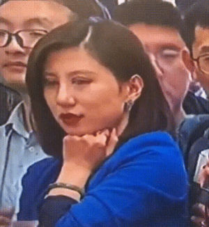 reporter,chinese,eyeroll,eye roll,china,contempt