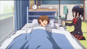 good morning,yuuta togashi,rikka takanashi,anime,chuunibyou demo koi ga shitai,chuunibyou demo