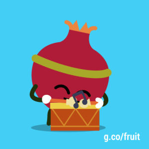 pomegranate,fruit games,google doodle,google,drumming