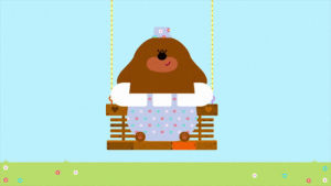 hey duggee,break,duggee,dog,smile,laughing,laugh,surprise,swing