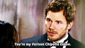 verizon chipotle exxon,love,parks and recreation,april ludgate,andy dwyer,marriage,the johnny karate super awesome musical explosion show,7x10