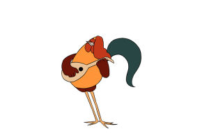 rooster,animation,2d animation,character animation