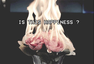 fire,flower,depressed