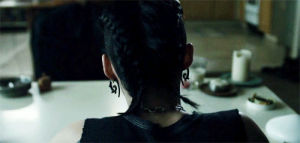 the girl with the dragon tattoo,lisbeth salander,film,david fincher,rooney mara,tgwtdt,classic fincher over the shoulders shot