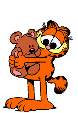 garfield,hug,love,transparent,hearts,teddy bear,bff,besties