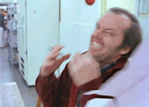the shining,jack nicholson,celebrities,on the set,why do you do this to me whyyyyy