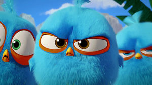 angry birds,hatchlings,blue