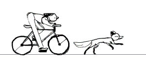 bike,bike riding,walk cycle,animation,loop,fox,my art,flash animation