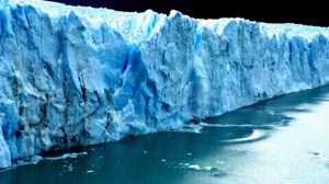 glacier,ice,wall,falls,massive