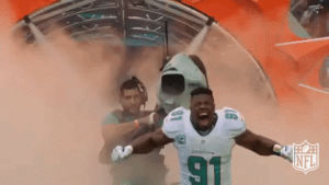 cameron wake,football,nfl,excited,scream,screaming,yelling,dolphins,miami dolphins,yell,wake,ahh