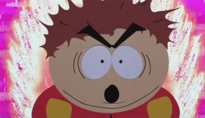 eric cartman,cartman,funny,south park,angry,super saiyan,cartoons comics