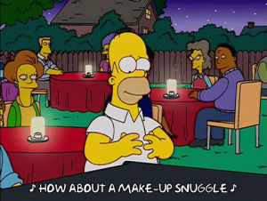 snuggle,homer simpson,episode 15,season 14,singing,14x15,lets do the time warp again
