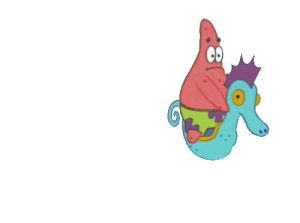 seahorse,transparent,spongebob,patrick star,waiting,sponge bob,bored,shocked,rocking