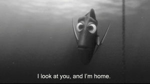 finding nemo,dory,black amp white,when i look at you,im home