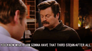 steak,nick offerman,ron swanson,parks and recreation