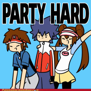 pokemon black and white,pokemon,wtf,meme,party hard