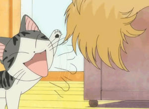 chis sweet home,cat,anime,scared