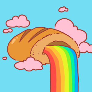 rainbow,bread,percolate galactic,filling,secret passage