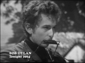 bob dylan,1964,tonight,black and white,retro,60s,legend,theatre musicals