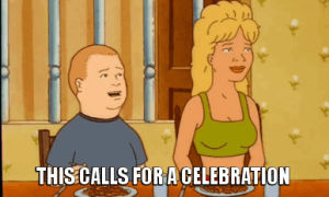 king of the hill,bobby hill,celebration,late night,celebrate