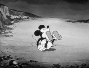 mickey mouse,30s,spinning,gulliver mickey,vintage cartoon,animation,disney,vintage,1930s,1934,disney short