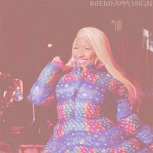 nicki minaj,play,strut,happy,lovey,model,excited,hair,adorable,fall,winter,walk,silly,autumn,outside,goofy,jacket,wig,switch,freeze,coat,freezing,blond hair