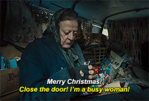 i wanted to use that,maggie smith,now playing,the lady in the van,literally