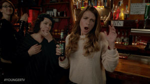 happy,excited,tv land,cheer,cheering,younger,youngertv,sutton foster,liza miller
