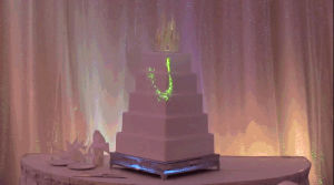 wedding,fairy,disney,cake,with,mapping,projection,tale,ingest