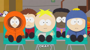 excited,kenny mccormick,okay,butters stotch,meeting,token black,butters,craig tucker,clyde donovan