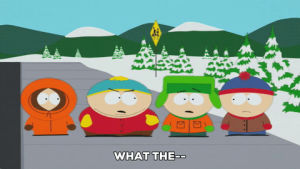 eric cartman,stan marsh,kyle broflovski,kenny mccormick,shocked,boys,irritated