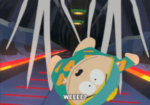 eric cartman,scared,lights,falling