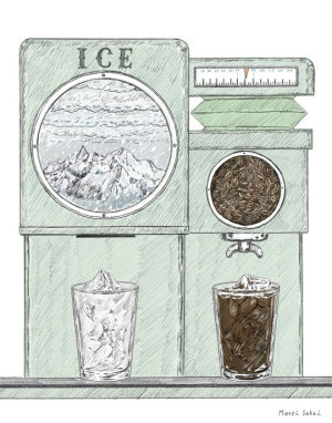 coffee,iced coffee,illustration