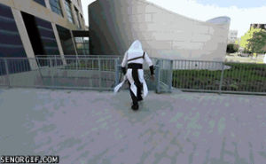 parkour,cosplay,jumping,stairs,three,tough