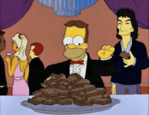 starving,homer simpson,simpsons,eating,hungry,yum,i want food