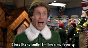 elf,happy,movies,smile,excited,will ferrell,buddy,art design