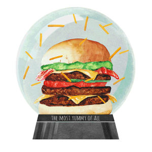 burger,art,food,illustration,jelly london,gun spinning