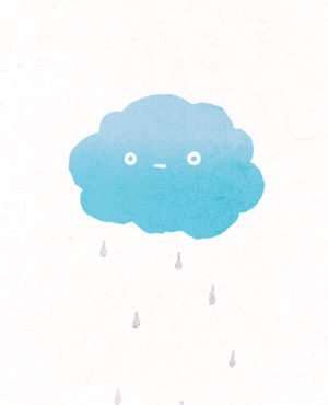 animation,illustration,raindrops,clouds