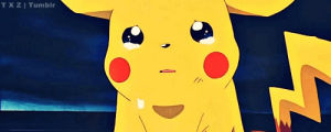 crying pikachu,sad pikachu,reaction,pokemon,sad,queue,crying,reaction s,pikachu,yourreactions