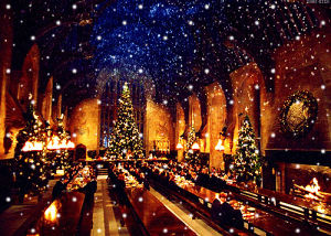xmas,christmas,hogwarts,harry potter,harry,potter,christmas at hogwarts,art design