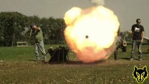 fullmag,fun,crazy,wow,smoke,explosion,boom,extreme,crack,cannon,explosions,weapon,pow,richardryan,cannonball,explosive