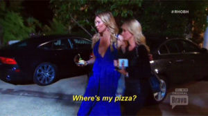 kyle richards,kim richards,pizza,rhobh,real housewives of beverly hills,brandi glanville