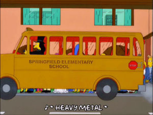 school bus,bart simpson,lisa simpson,sad,episode 21,wedding,season 11,11x21,driving off