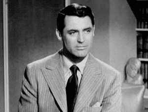 yes,black and white,cary grant,vintage,yes katie i am okay love you