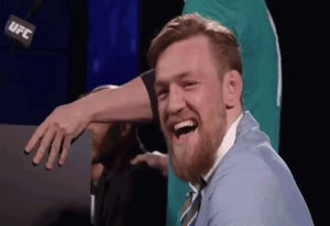 conor mcgregor,happy,yes,laughing,ufc,pointing,you got this,pointing laughing