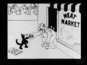 felix,cat,film,black and white,vintage,war,mouse,open knowledge,okkult,digital humanities,excerpts,1922,sausages
