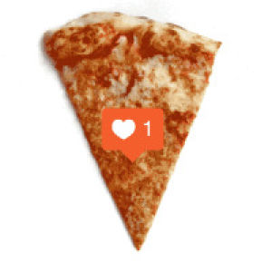 instagram,love,comedy,pizza,heart,photo,social media,triangle,likes,cheesy,unnatural,smash the likes,pizza likes