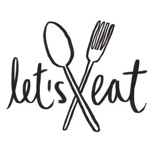 lunch,kitchen,nutrition,black and white,illustration,doodle,spoon,cafeteria,denyse mitterhofer,fork,lets eat