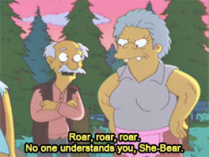 roar,she bear,simpsons